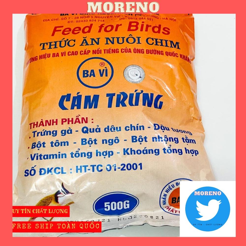 Cám trứng Ba Vì cao cấp giá rẻ 500g MORENO dùng chung cho các loại chim - Cám chim Ba Vì dinh dưỡng cho chim