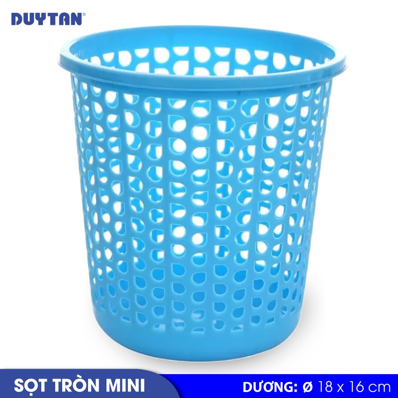 Sọt tròn mini nhựa Duy Tân - 22681- Giao màu ngẫu nhiên - Hàng chính hãng