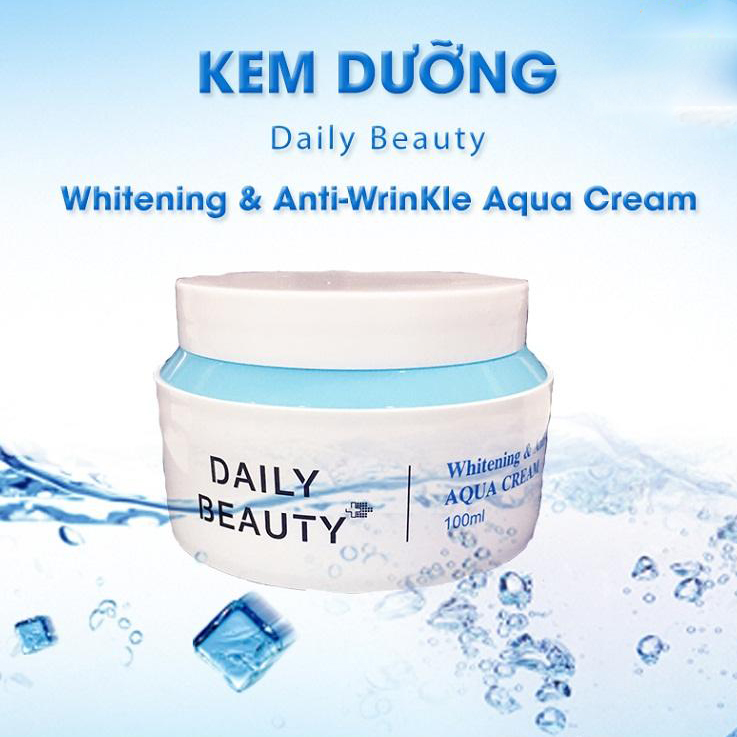 Kem dưỡng Daily Beauty Intensive Anti-WrinKle Aqua Cream R&amp;B Việt Nam xuất xứ LB Hàn Quốc, chiết xuất 100% tự nhiên, cấp ẩm, xóa nhăn, dưỡng trắng, 100ml