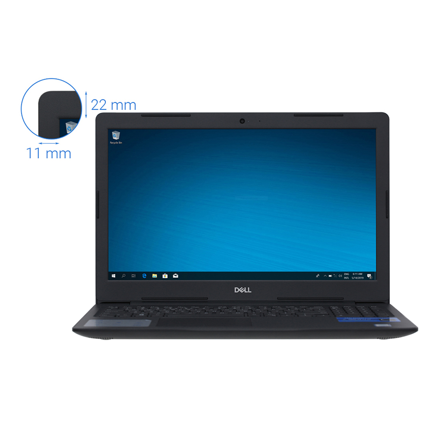 Laptop Dell Vostro 3580 T3RMD3 (Core i7-8565U/ 8GB DDR4 2666MHz/ 1TB 5400rpm, x1 slot SSD M.2 PCIe/ AMD 520 2GB/ 15.6 FHD/ Win10) - Hàng Chính Hãng