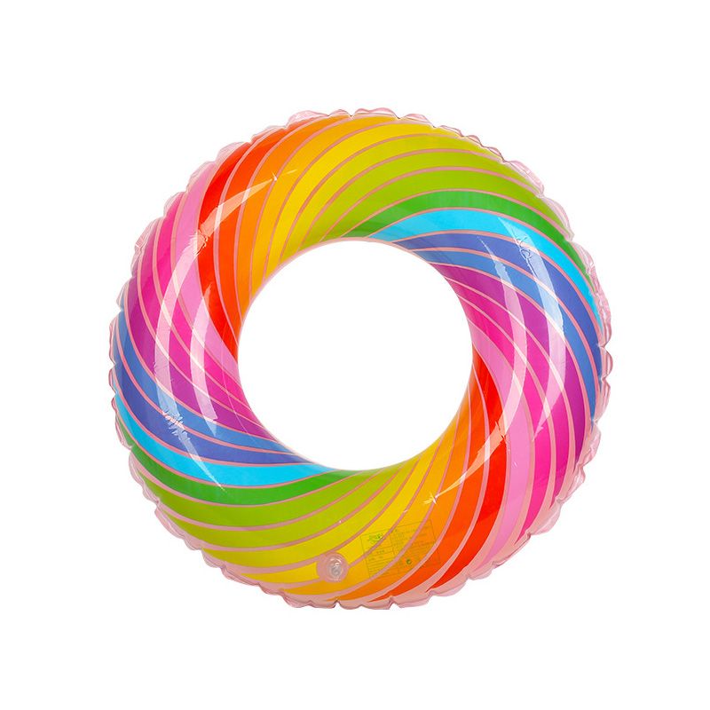 Phao bơi tròn in hoạ tiết vòng xoắn Colorful Sportslink