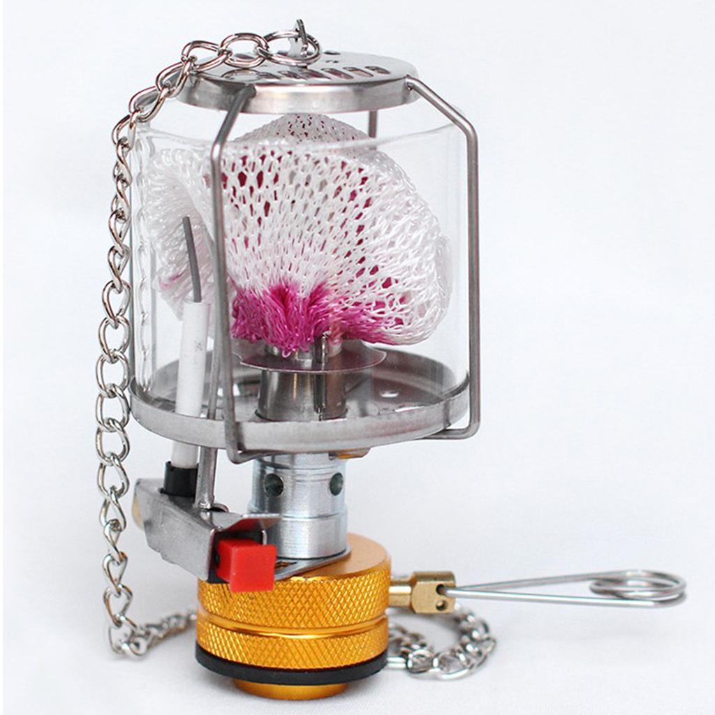 Mini Pocket Camping Gas Lamp Outdoor Camping Butane Tent Light with Carry Case