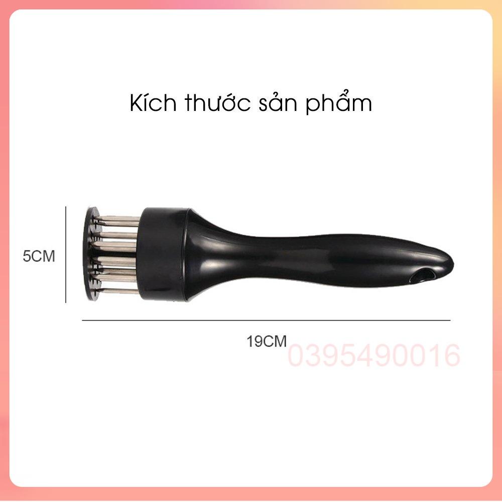 Dụng cụ đâm thịt làm mềm 21 đầu Inox chống rỉ giúp ngấm gia vị hơn khi tẩm ướp để chiên, rán, nướng ngon hơn