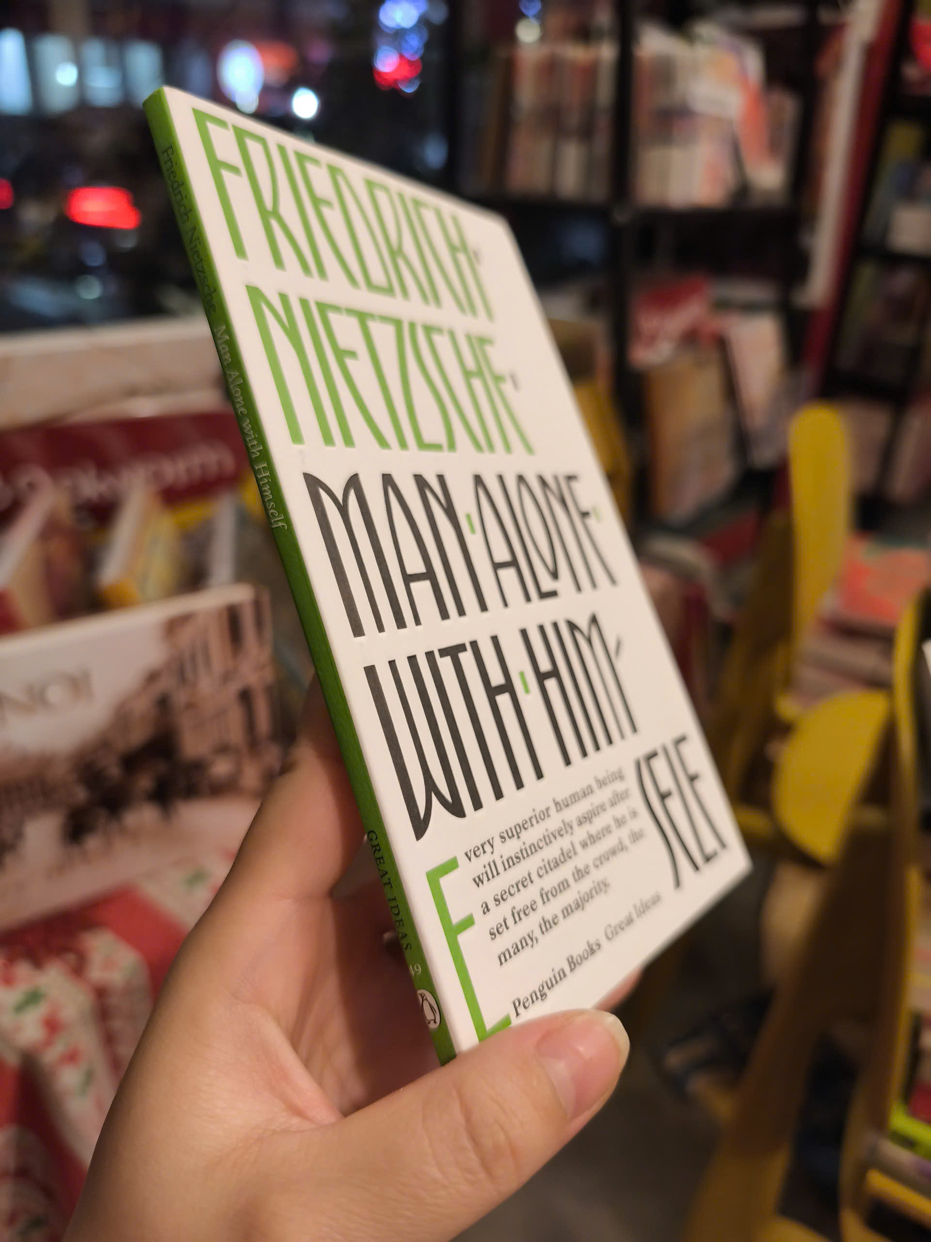 Sách - Man Alone with Himself by Friedrich Nietzsche (Penguin Great Ideas)