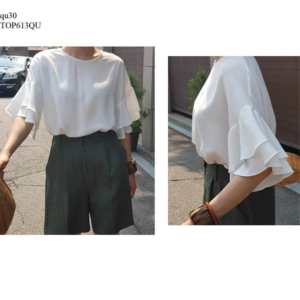 TOP505 ÁO KIỂU NỮ TAY XẾP TẦNG