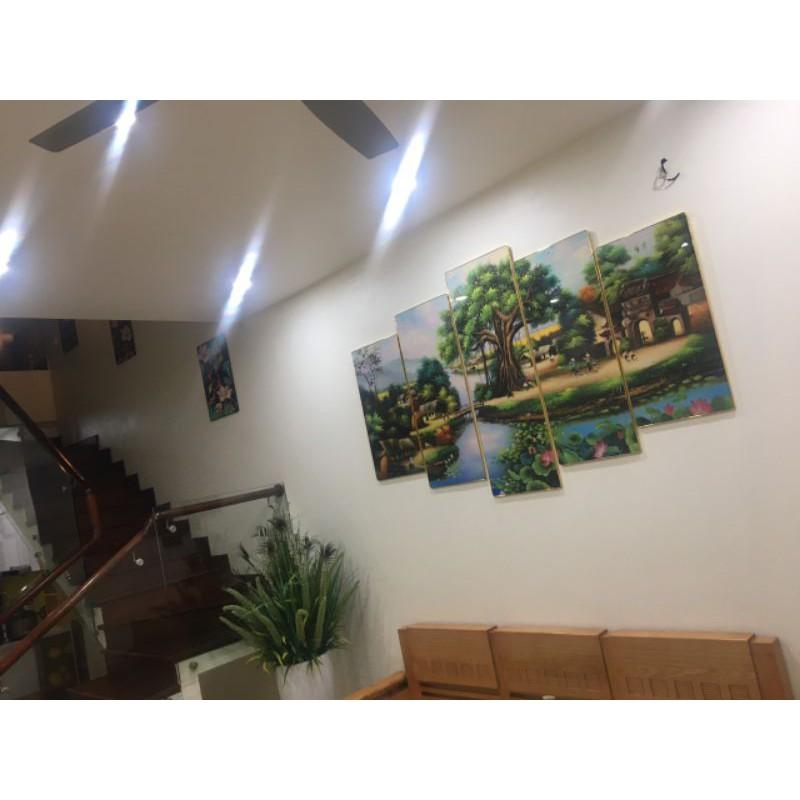 Bộ 5 tranh tráng gương làng quê việt nam big