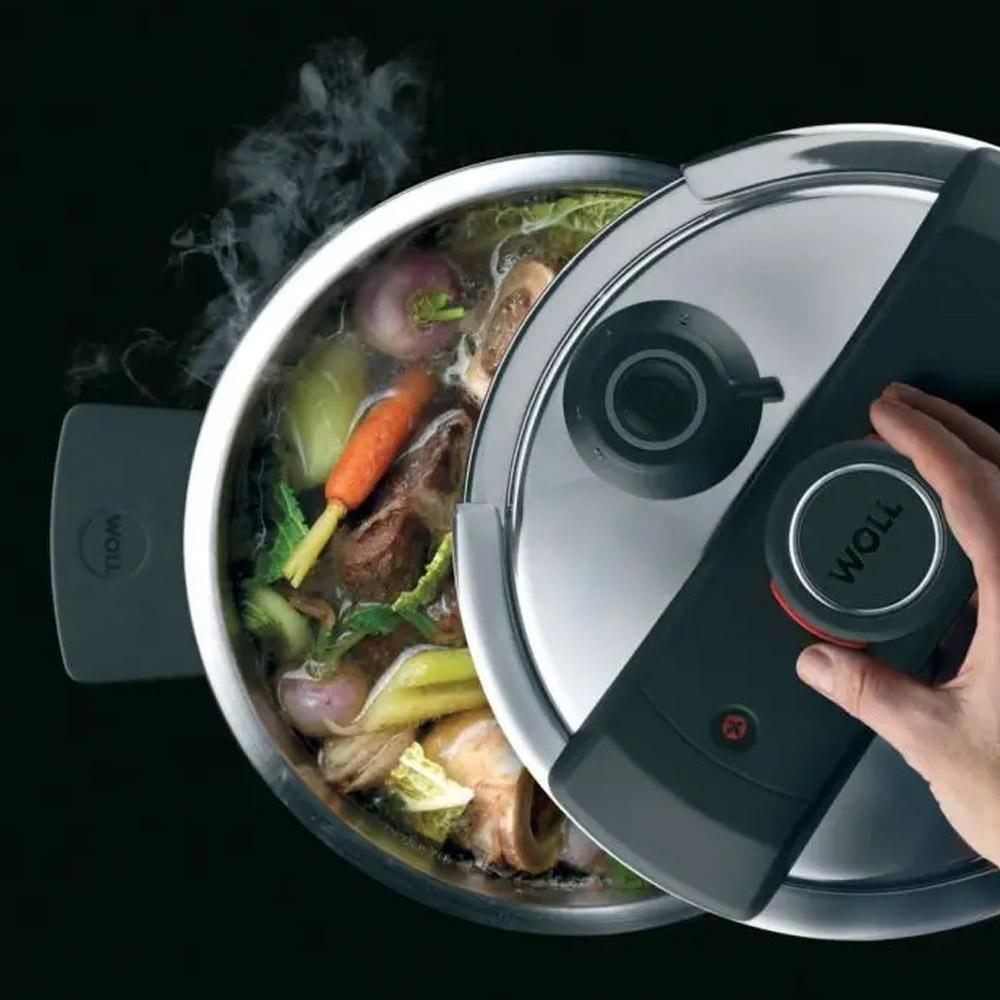 Nồi Áp Suất Đa Năng Woll Pressure Pro 122PP, 22cm, 6L, Dẫn Nhiệt Tốt, Tiết Kiệm Điện, Dùng Cho Mọi Loại Bếp, Nhập Đức