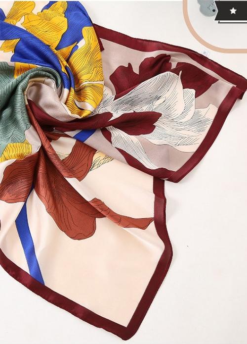 Khăn turban nữ, khăn thắt nơ lụa silk 