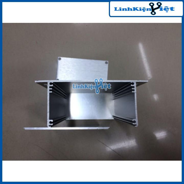Hộp nhôm định hình, đựng mạch kích thước 128x52x130mm