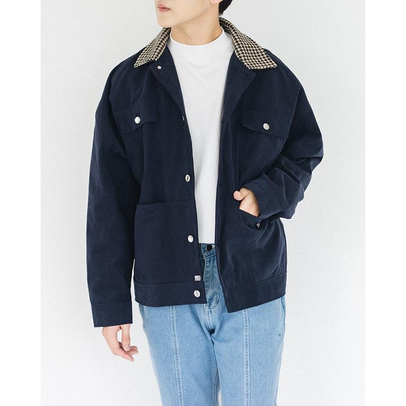 Áo khoác nam dáng ngắn hàn quốc SSSTUTTER vải khaki cao cấp 3 màu Retro work jacket ver.2
