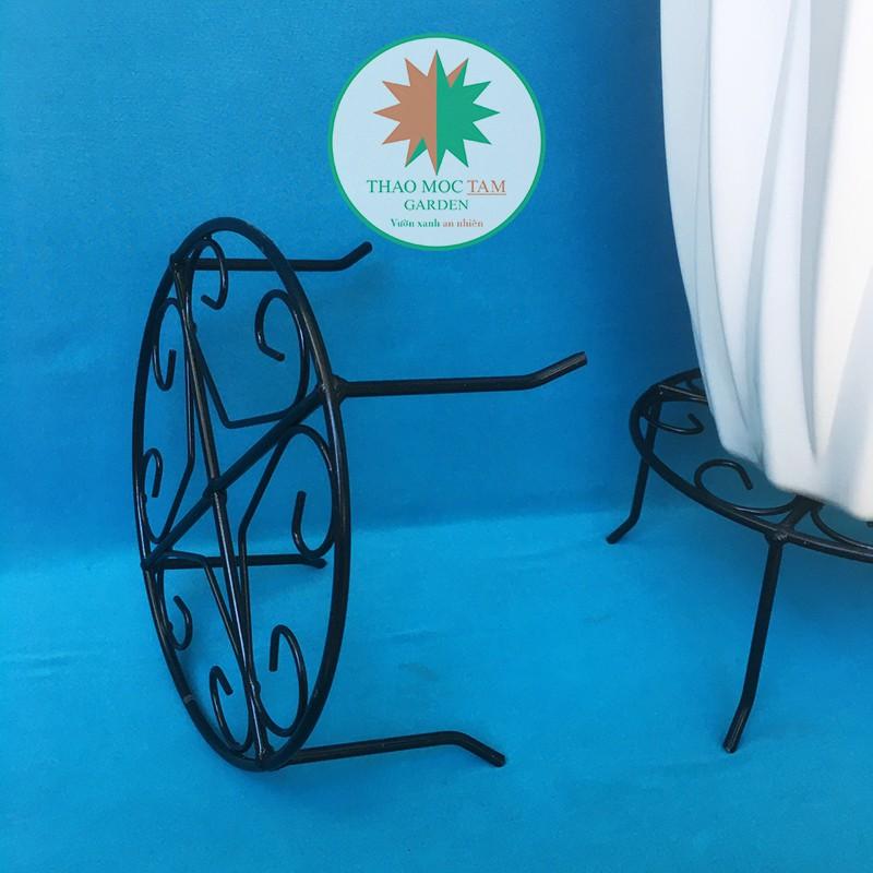 Combo 10c Chân đế kê chậu 21x10cm – Chân đế sắt kê chậu thoát nước, trang trí chậu hoa, nâng đỡ chậu cao hơn