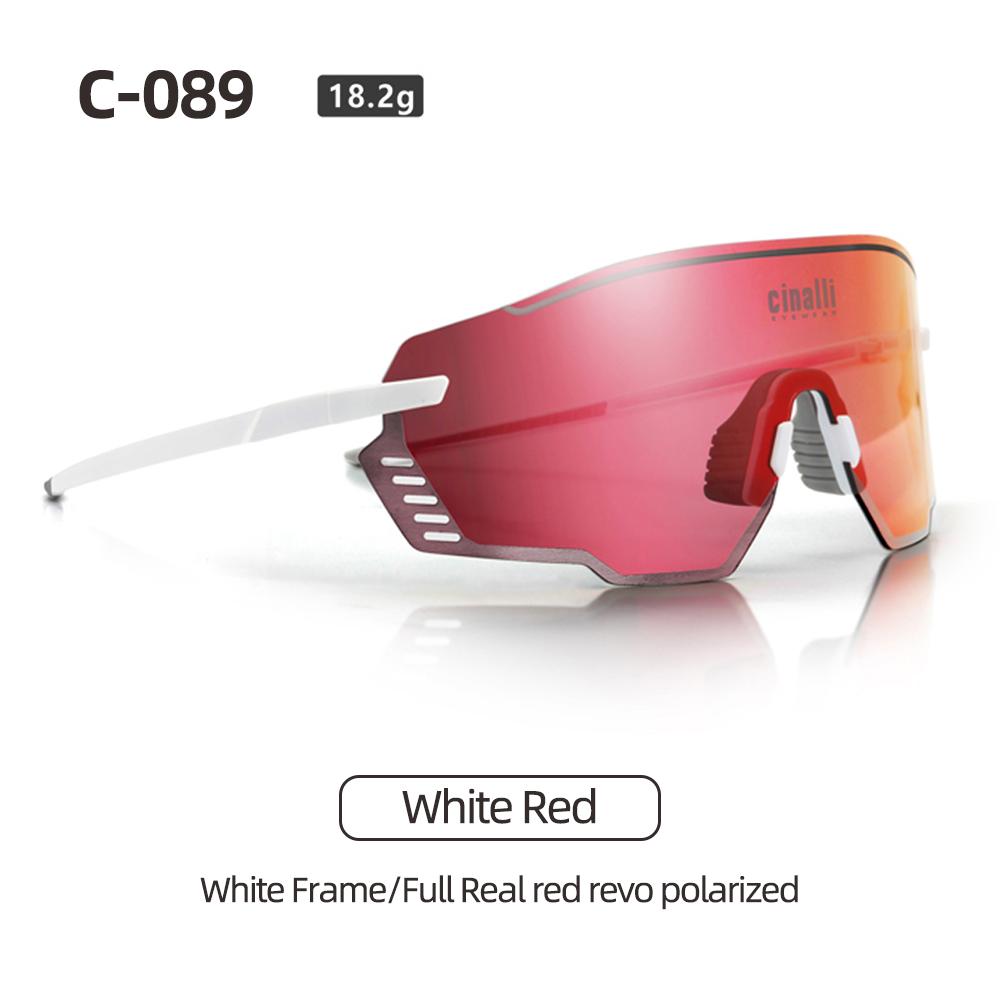 Cinalli Phân Cực Kính Đi Xe Đạp Kính Xe Đạp Kính Bảo Vệ Xe Đạp Đường Bộ Chống Gió Kính Mát Thể Thao Ngoài Trời Nam Nữ Color: C-089-Black Green