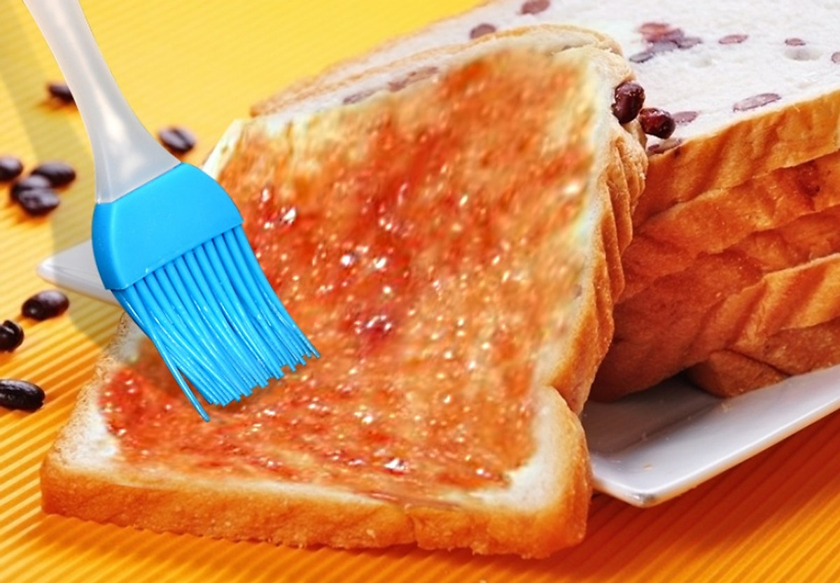 Combo 2 Cây Cọ Silicon Cán Trong Quét Dầu, Bơ, Kem Trang Trí Bánh - Hàng Loại 1