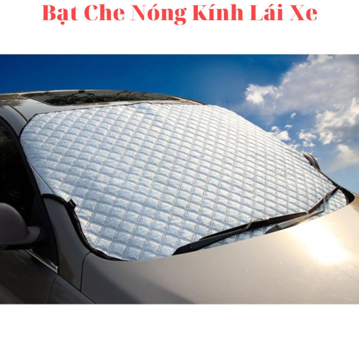 Bạt che nắng kính lái ô tô 4 lớp tráng bạc cách nhiệt chống tia uv bảo vệ nội thất ô tô hiệu quả