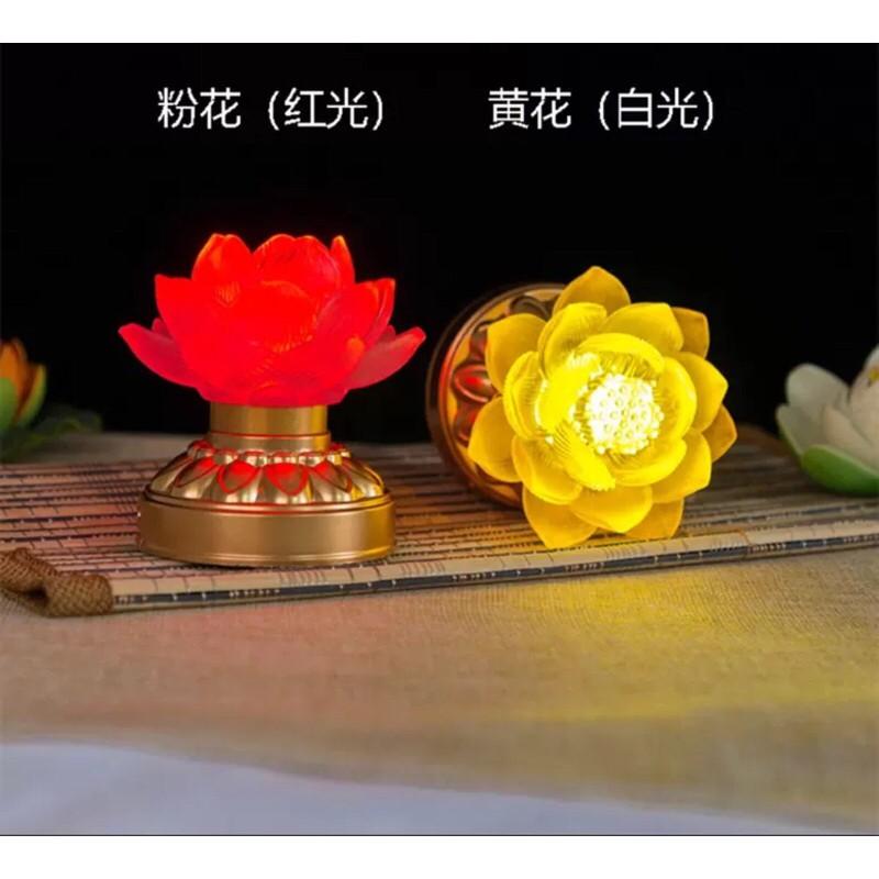 Cây Đèn Led Pha Lê Hoa Sen Trang Trí Bàn Thờ + Ảnh Thật ( Hàng ORDER