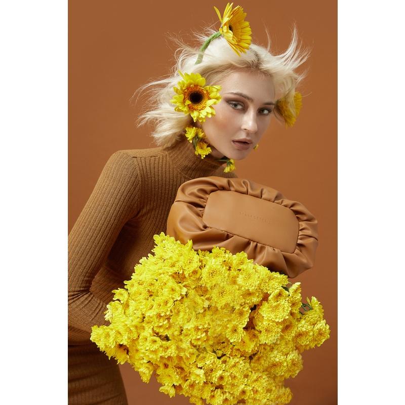 Túi xách Flower Bag màu nâu vàng bò - CHAUTFIFTH