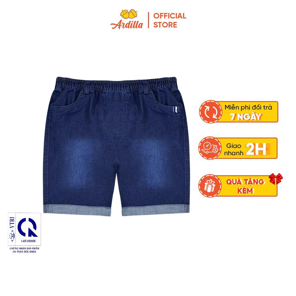 Quần Short Jeans Bé Trai ARDILLA Vải Mềm Mại, Kiểu Dáng Năng Động Phù Hợp Đi Chơi, Vận Động Cho Bé 8-15 Tuổi TB1605