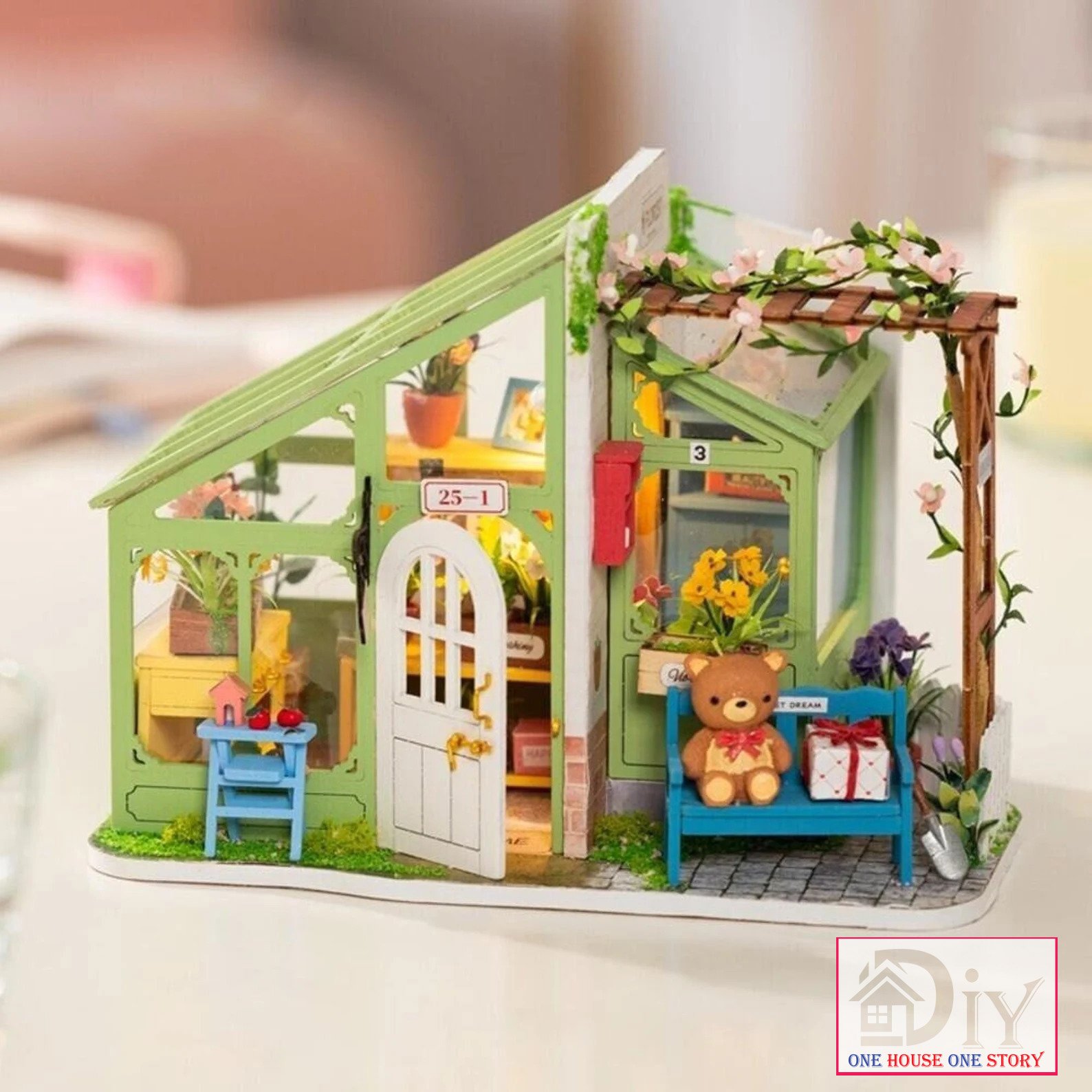 Mô hình ENCOUTER FLOWER tự lắp ráp bằng gỗ - Quà tặng giáng sinh tự làm