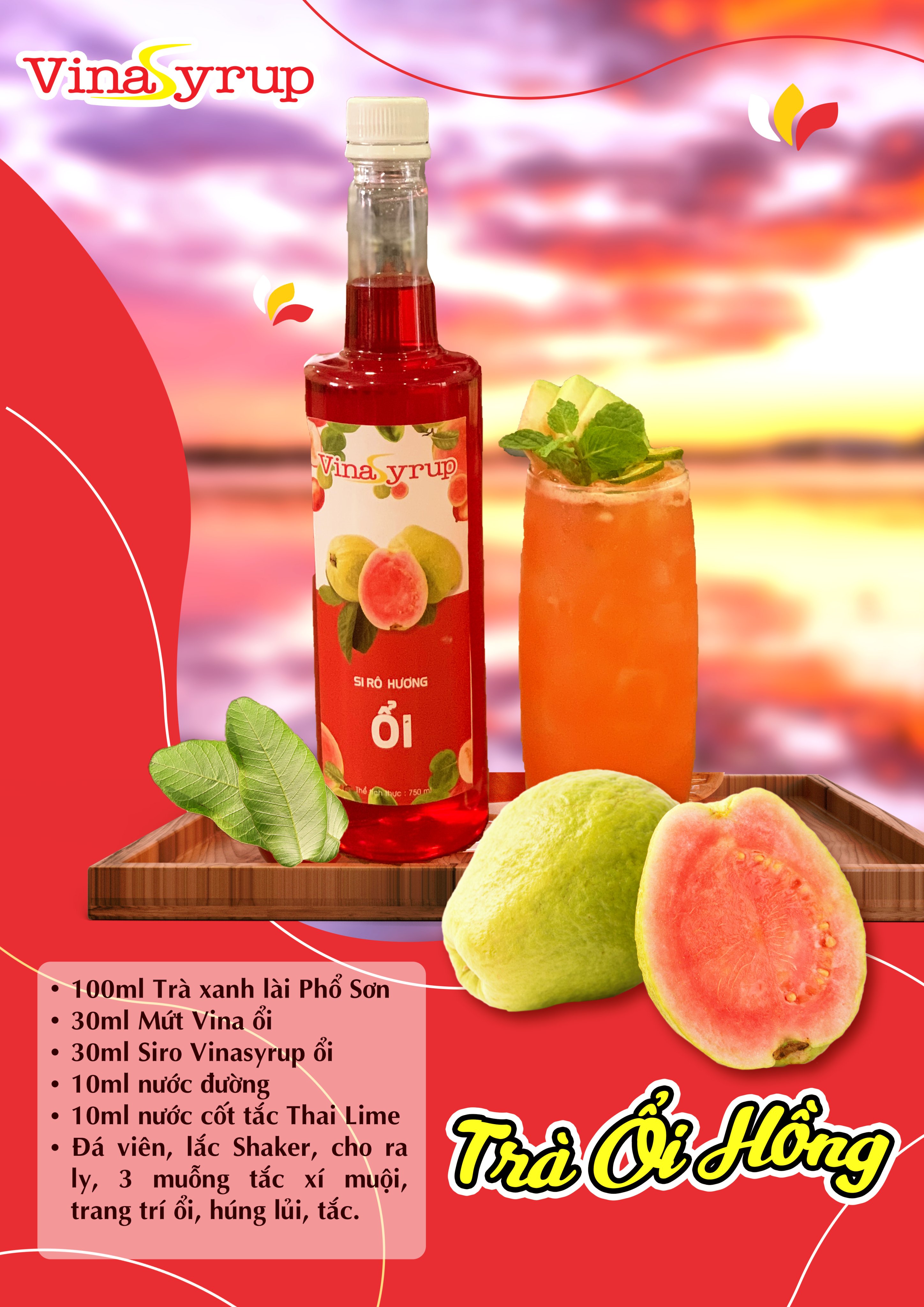 Siro Ổi VinaSyrup 750ml