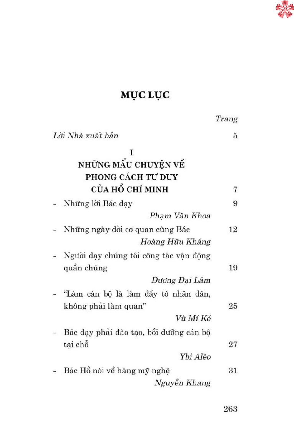 Những mẩu chuyện về phong cách Hồ Chí Minh (bản in 2024)