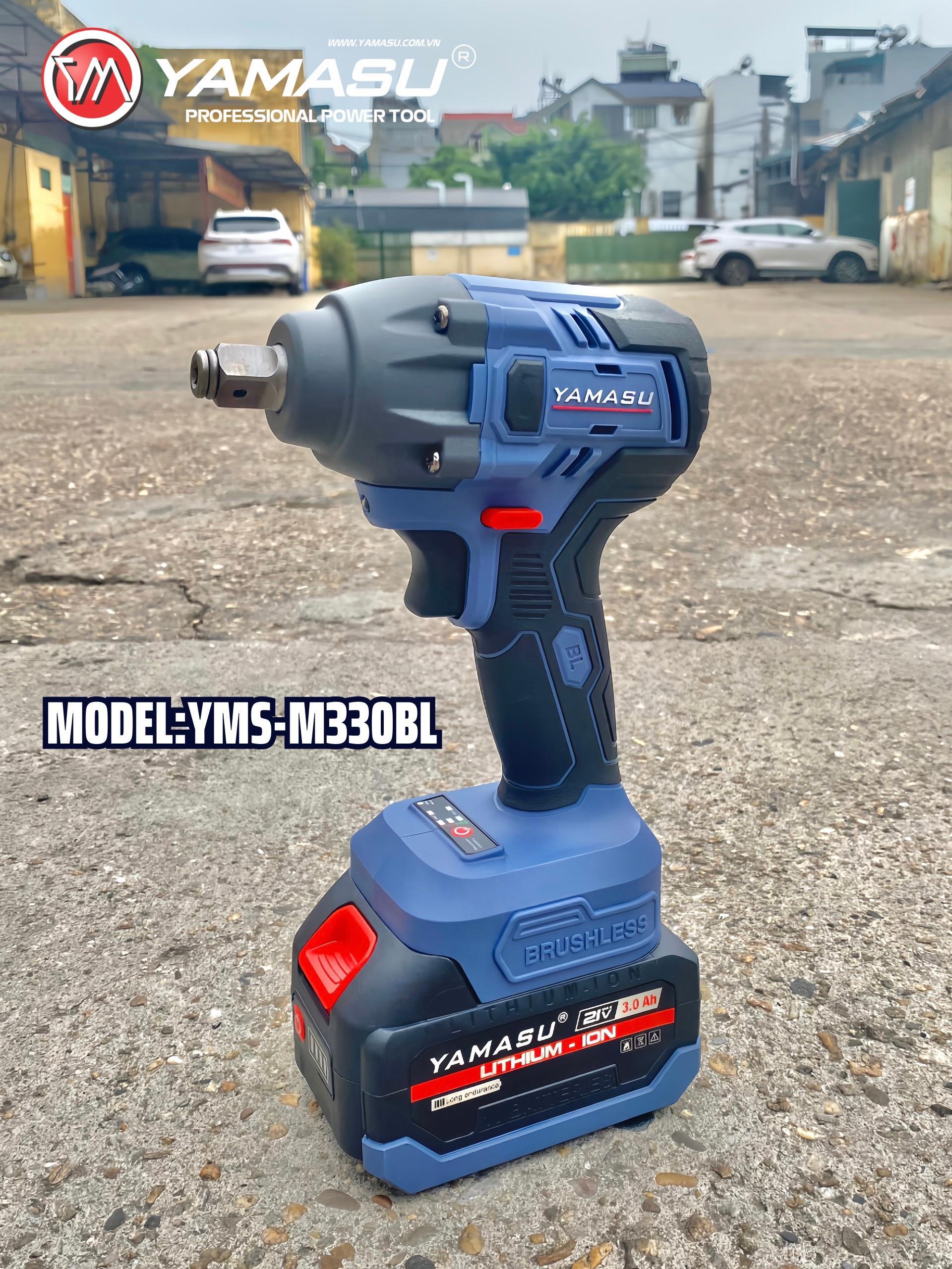 MÁY SIẾT ỐC ĐỘNG LỰC PIN 21V 330N YMS-M330BL YAMASU ( 2PIN+1 SẠC) - HÀNG CHÍNH HÃNG