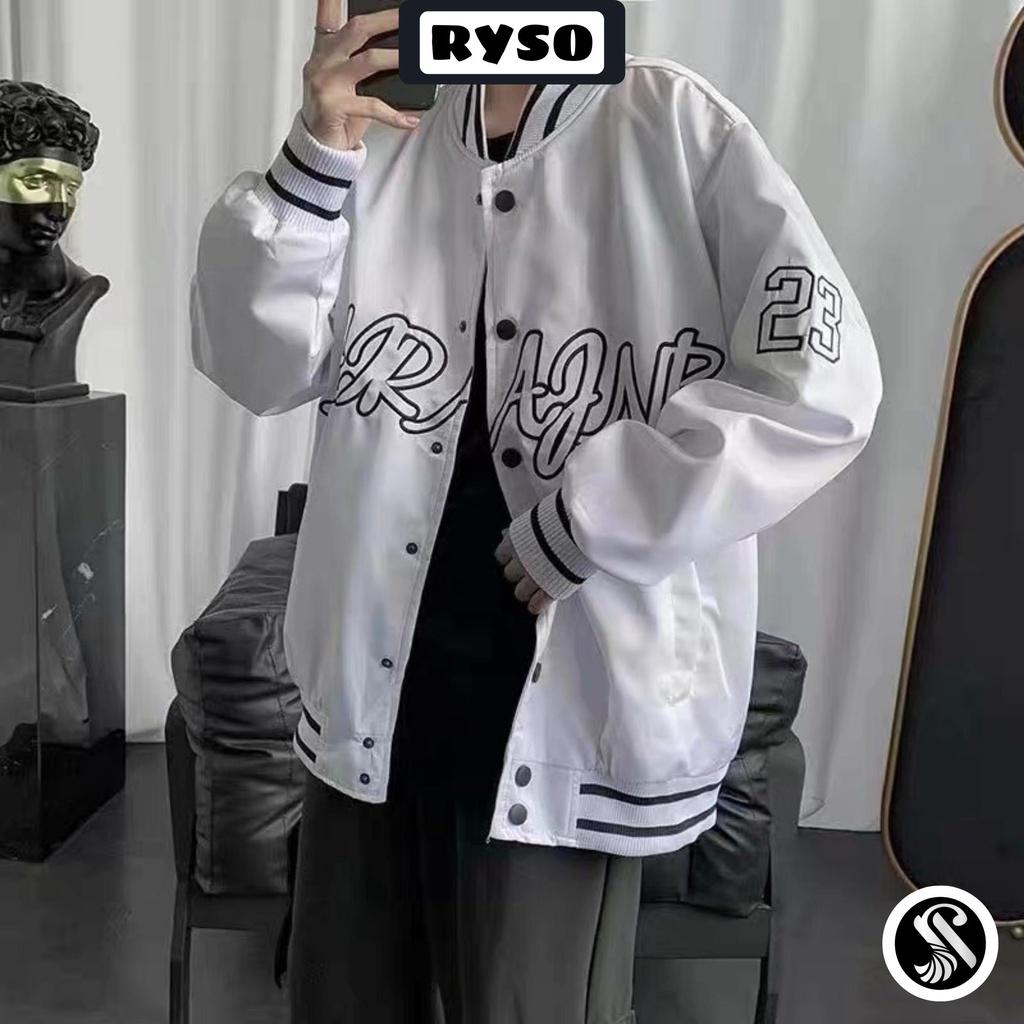 Áo khoác dù bomber bóng chày 2 lớp dày dặn cáo cấp unisex áo cặp nam nữ mặc vừa form rộng