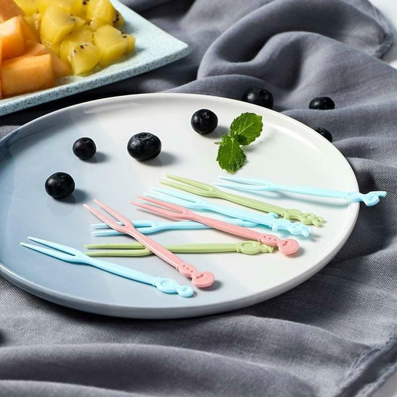 Dĩa Ăn Hoa Quả SET 50 Chiếc Dĩa Ăn Bằng Nhựa An Toàn, Dĩa Xiên Đồ Ăn 88272