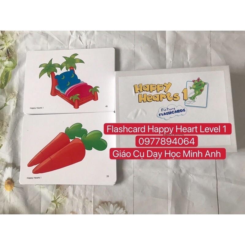 Flashcards Happy Heart Stater -1-2 đủ bôk ️Thẻ dạy Tiếng Anh cực đẹp️