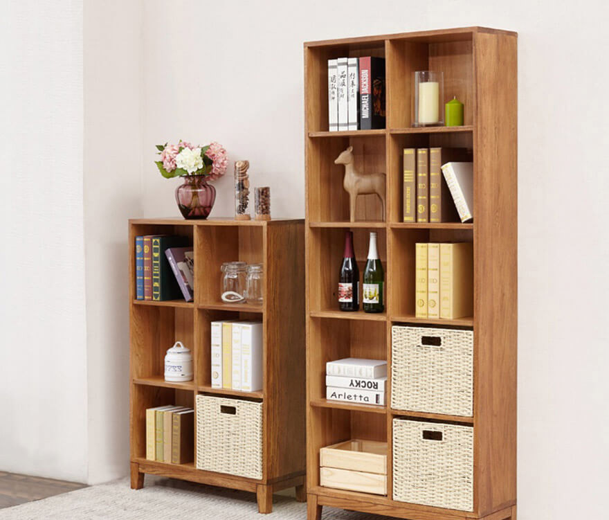 Giá sách gỗ công nghiệp thiết kế đẹp hiện đại