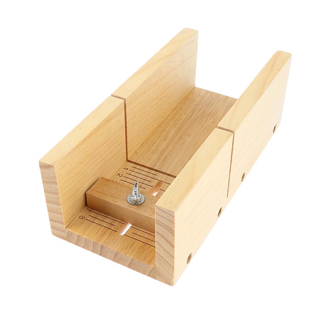 Precision Wooden Soap Loaf Mold Mould Cutter Box Trimming Making DIY Case