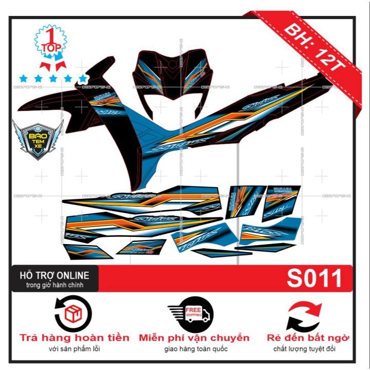 Tem rời dán xe Sirius 011 - Bi Decal