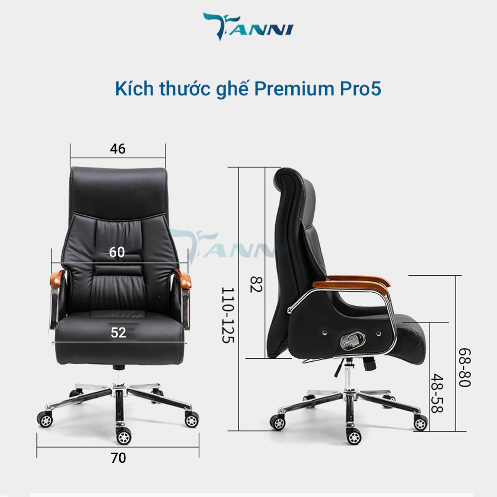 Ghế Giám Đốc Bọc Da Cao Cấp Có Ngả Lưng Massage Thông Minh Premium Pro5 ,Ghế Xoay Thư Giãn Rung Masage 7 Điểm