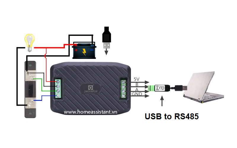 Đồng Hồ Đo Điện DC 4 Thông Số 100A Modbus RS485 PZEM-017