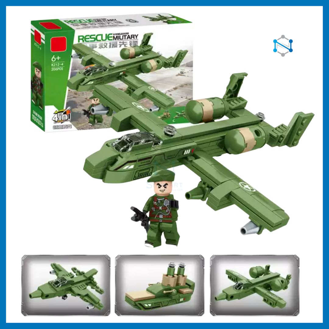 Đồ chơi lắp ráp sáng tạo 4in1 xe tank chiến đấu WW2 tương thích với tất cả thương hiệu