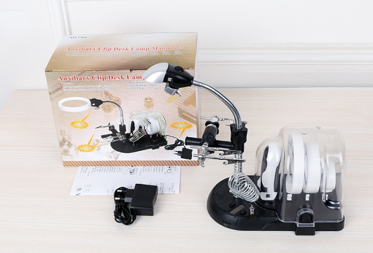 Kính lúp hàn mạch V5 có đèn led hỗ trợ sửa chữa