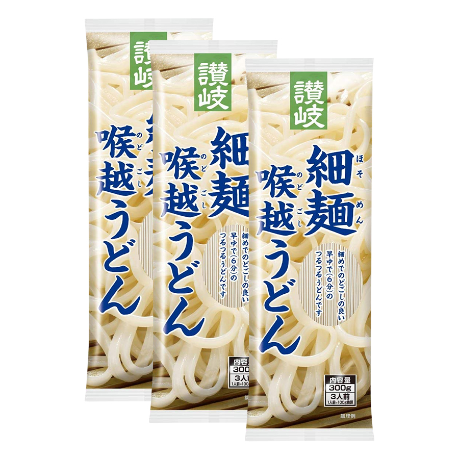 3 Gói Mì Sợi Mảnh Sanukisisei Udon Nhật Bản (300g x 3)