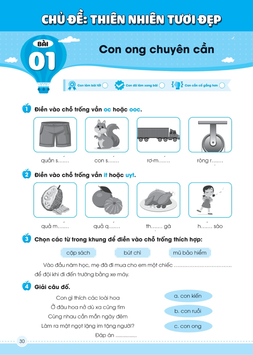 Vở Luyện Viết Chính Tả Lớp 1 - Âm - Vần - Đoạn - Chữ Hoa_MEGA