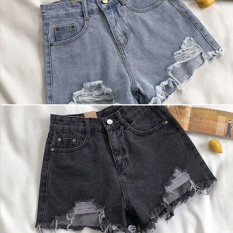 Quần short nữ bò rách Quần đùi nữ Quảng Châu cao cấp 4 màu đẹp