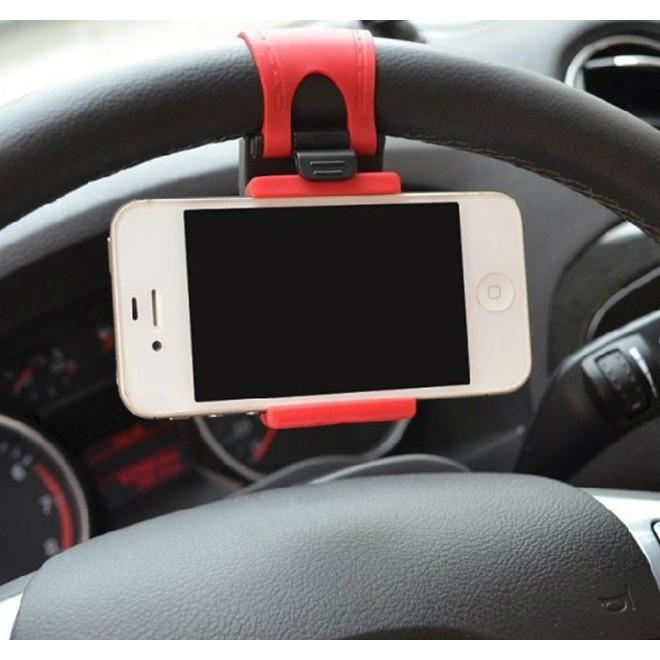 Giá đỡ giữ điện thoại định vị tay lái ô tô vô lăng