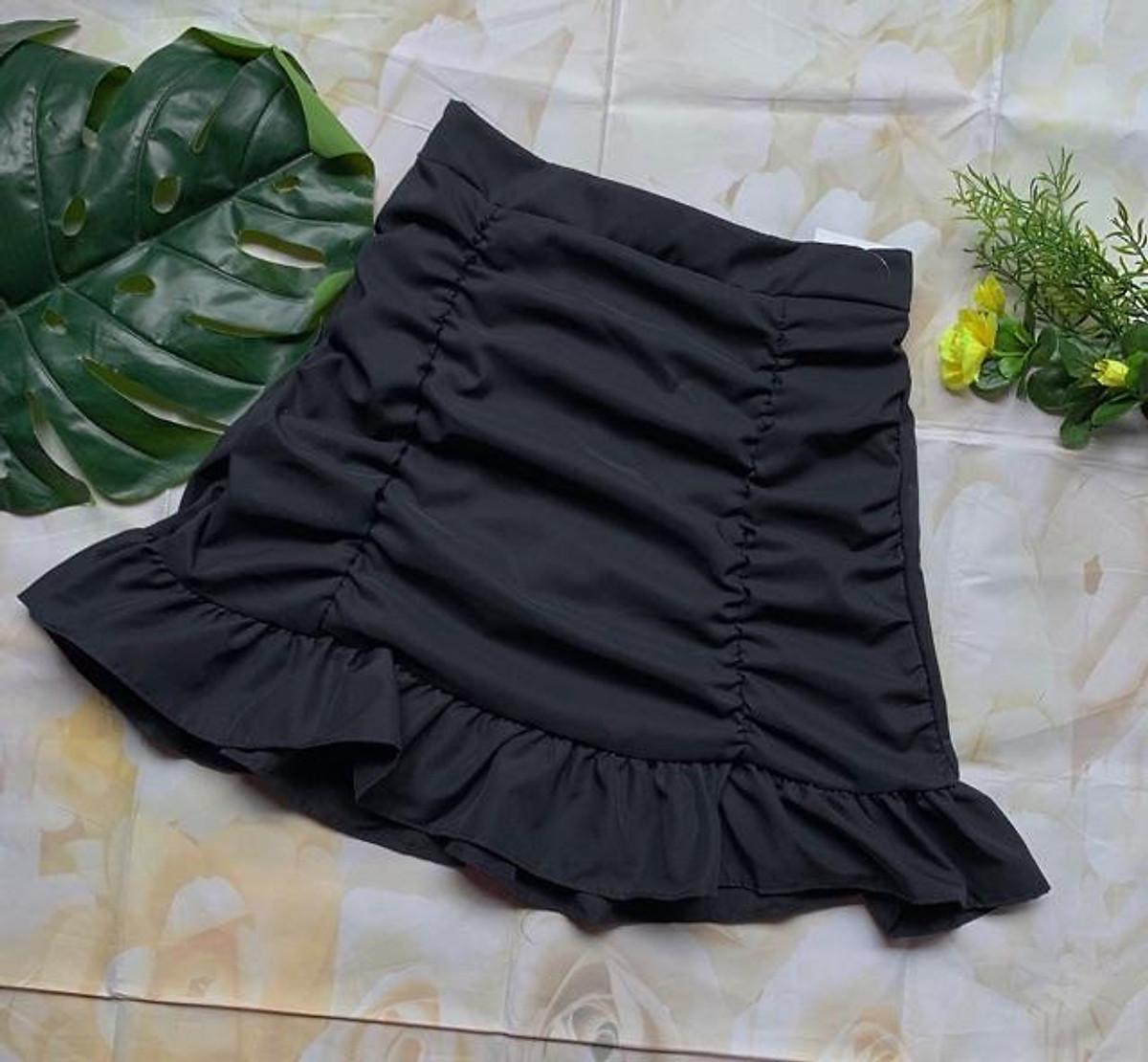 Chân váy nhún hai bên - hình thật