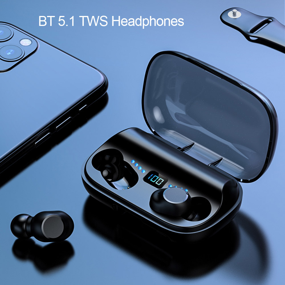 Tai Nghe Thể Thao Không Dây JS2 TWS Bluetooth 5.1 Có Mic Điều Khiển Cảm Ứng Cho Điện Thoại