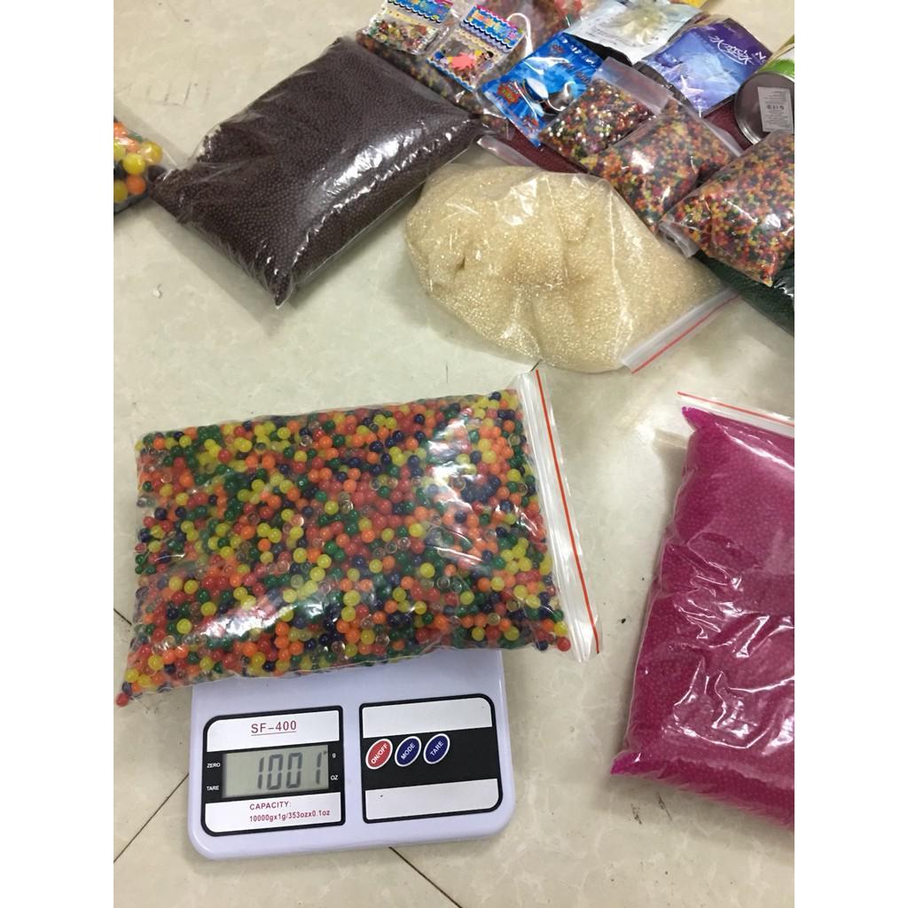 1kg hạt nở nhật bản gồn 10 triệu viên đủ màu trang trí nhà cửa 20 mẫu