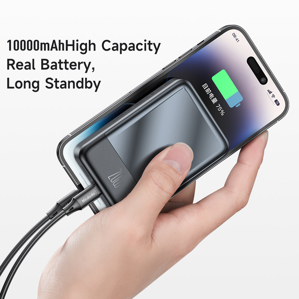 Pin Dự Phòng Không Dây Mcdodo Ambilight Seires 20W Magnetic Wireless Power Bank 10000mAh (Hàng chính hãng)