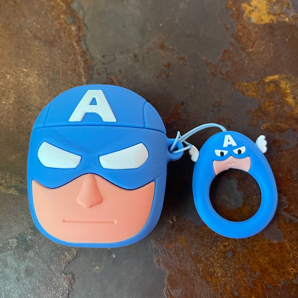 Case Ốp Bảo Vệ Cho Airpods 1 / Airpods 2 - Captain America