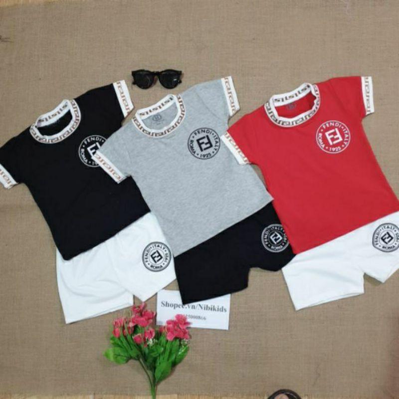 Bộ Cộc Tay Cho Bé Hình Cậu Bé Bút Chì - QATE33