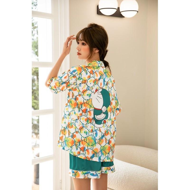 BỘ PIJAMA CỘC ĐÙI G C DOREMON LẠ XINH