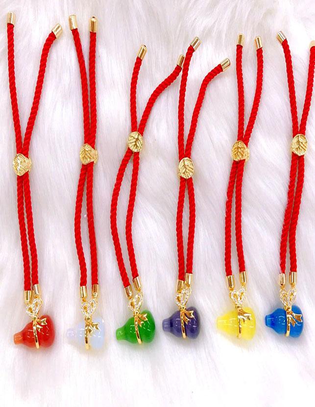 Vòng Tay Phong Thủy Hồ Lô Chỉ Đỏ Kim Tiền Jewelry - Hồ Lô Là Biểu Tượng Của Sức Khỏe - An Lành - Trường Thọ