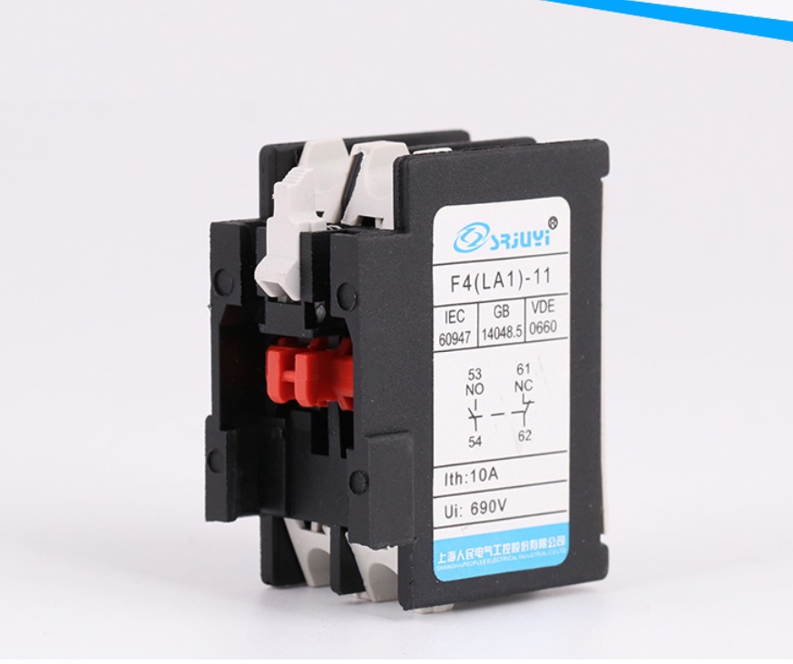 Tiếp điểm phụ contactor F4-11 ( 1NO+1NC ) , F4-22 ( 2NO+2NC), Tiếp điểm phụ lắp cho khởi động từ