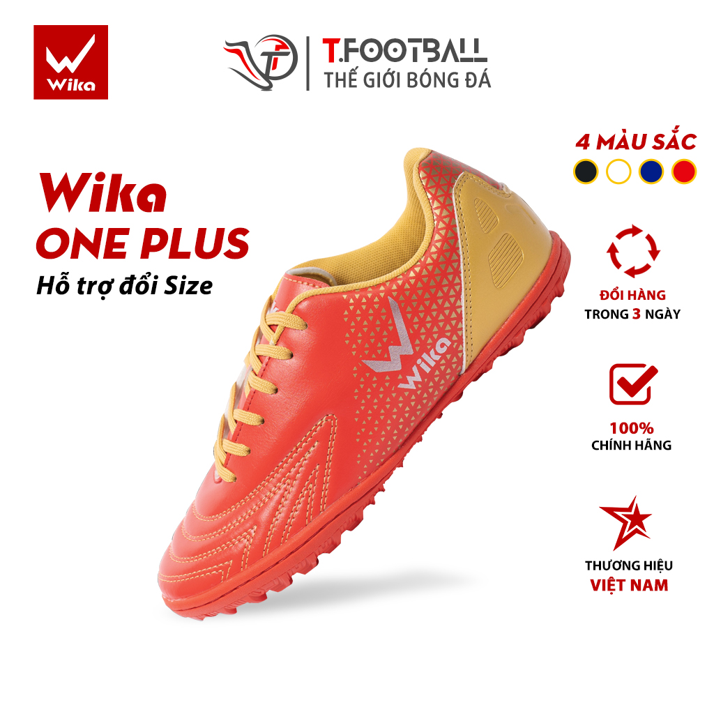 Giày Đá Bóng WIKA Neo One Plus Đế TF Cao Su Non Độ Bền Cao Sân Cỏ Nhân Tạo – ĐỎ – 40