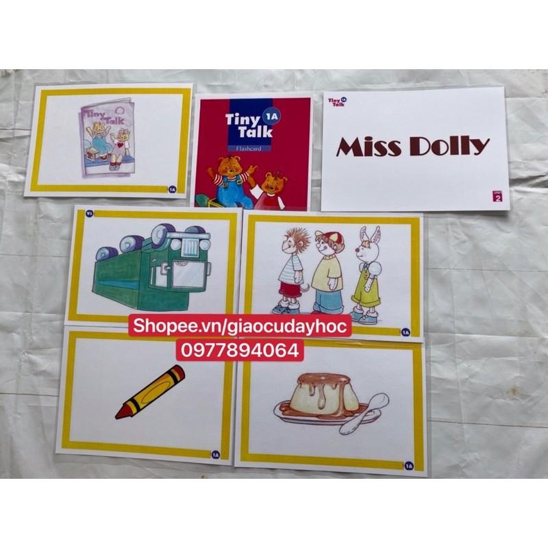 Flashcards Tiny Talk 1A-1B ( khổ A5 - ép plastic bền đẹp )